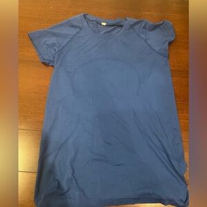 lululemon blue swiftly short sleeve top 10